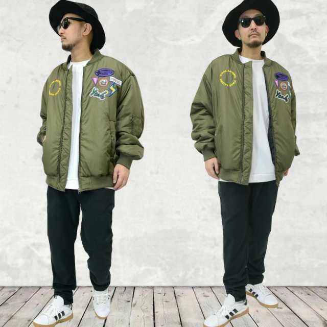 ビックシルエットワッペン 刺繍本格 MA-1 ジャケット メンズ ビックシルエットワッペン 刺繍本格 MA-1 ジャケット メンズ
