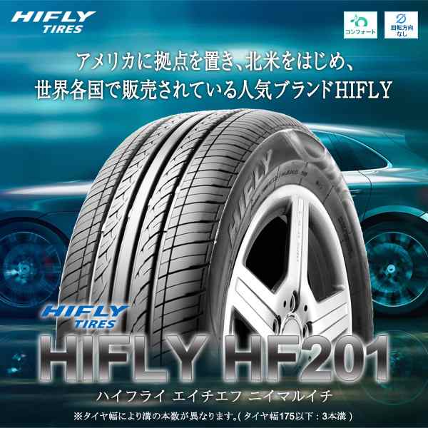 サマータイヤホイールセット 175/65R14 ハイフライ HF201 ４本セットの