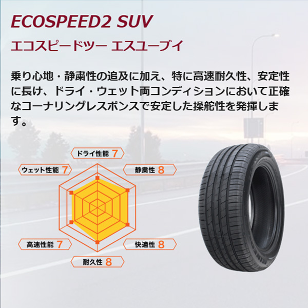 235/45R21 101Y XL サマータイヤ MINERVA ミネルバ ECOSPEED2 SUV_3