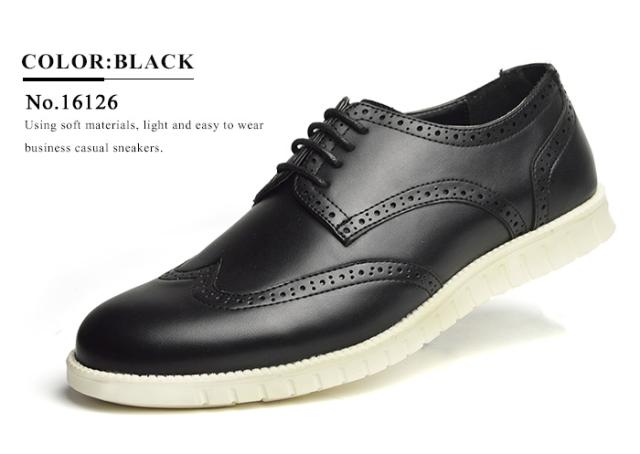ビジネスシューズ メンズ スニーカー 靴 レザー 革靴 紳士靴 紐靴 ウォーキング コンフォート 快適 軽量 ドレスシューズ ウィングチップ の通販はau Pay マーケット 靴のapricottown