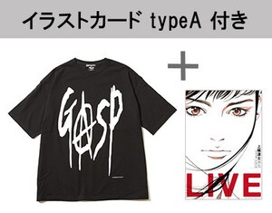 [新品]◆特典あり◆GASP LOGO BIG TEE - Collaboration by 上條 淳士/サイズ:3 (M)+上條淳士画集 LIVE [A5判イラストカード typeA付]