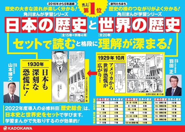 世界の歴史 全巻　 プラス別冊1冊　セット 角川書店 新品]角川まんが学習シリーズ 世界の歴史 全20巻定番セット 【公式通販】