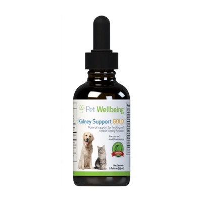 【送料無料!】 Pet Wellbeing 液体サプリメント Kidney Support GOLD (犬用) 59ml （お取り寄せ品）　0661822000076の通販は