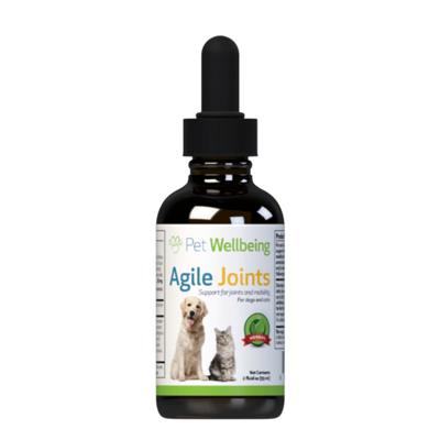 【送料無料!】 Pet Wellbeing 液体サプリメント Agile Joints (犬用) 59ml （お取り寄せ品）　0661822000106の通販は