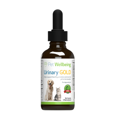 【送料無料!】 Pet Wellbeing 液体サプリメント Urinary Gold(犬用) 59ml （お取り寄せ品）　0661822000090