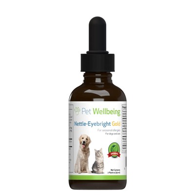 【送料無料!】 Pet Wellbeing 液体サプリメント Nettle-Eyebright (犬用) 59ml （お取り寄せ品）　0661822000113