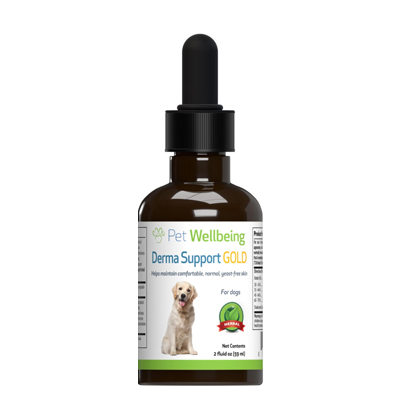 【送料無料!】 Pet Wellbeing 液体サプリメント Derma Support Gold  (犬用) 59ml （お取り寄せ品）　0661822000342