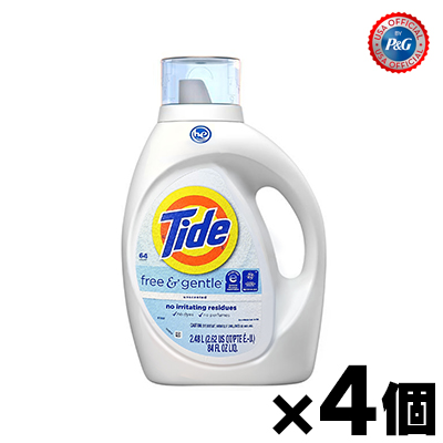 【送料無料!】 タイド　フリー&amp;ジェントル 84oz/2480ml×4個　0030772121436*4