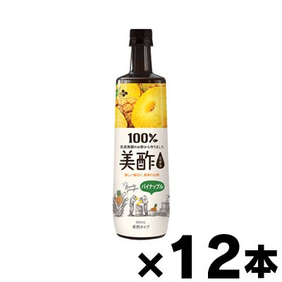 【送料無料！】 CJジャパン　美酢（ミチョ）　パイナップル　900ml×12本 ※他商品同時注文同梱不可　8801007638539*12