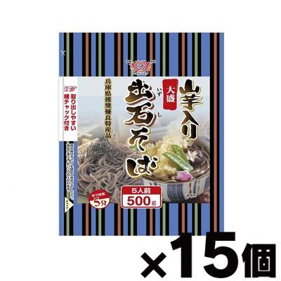 【送料無料!】 田靡製麺 山芋入り大盛出石そば 横チャック付き 500g×15個　4974657436504の通販は