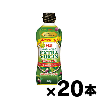 【送料無料!】 日清 やさし〜く香るエキストラバージンオリーブオイル 350g×20本　4902380194354*20