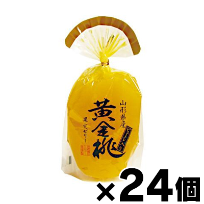 【送料無料】 サンヨー堂  黄金桃 果実ゼリー　350g×24個　4901605805389*24