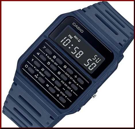 CASIO/Data Bank【カシオ】カリキュレーター ネイビー CA-53WF-2B 海外