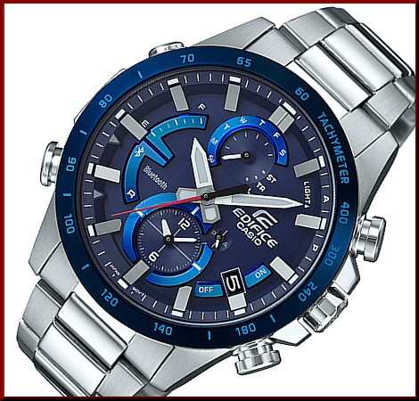 カシオ/エディフィス【CASIO/EDIFICE】メンズ モバイルリンク ソーラー腕時計 クロノグラフ 海外モデル EQB-900DB-2A｜au  PAY マーケット