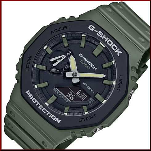 カシオ/G-SHOCK【CASIO/Gショック】カーボンコアガード構造 アナデジモデル メンズ腕時計 モスグリーン GA-2110SU-3A【海外モデル】|au PAY マーケット