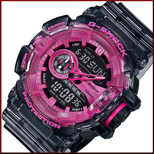 カシオ G Shock Casio Gショック アナデジモデル メンズ腕時計 Clear Skeleton ブラックスケルトン ピンク 海外モデル Ga 400sk 1a4の通販はau Pay マーケット Bright