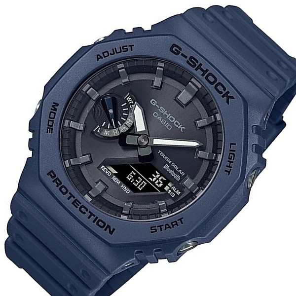 カシオ/G-SHOCK【CASIO/Gショック】スマートフォンリンク ソーラー腕時計 アナデジモデル メンズ ネイビー GA-B2100-2A【海外モデル】の通販は 11,959円