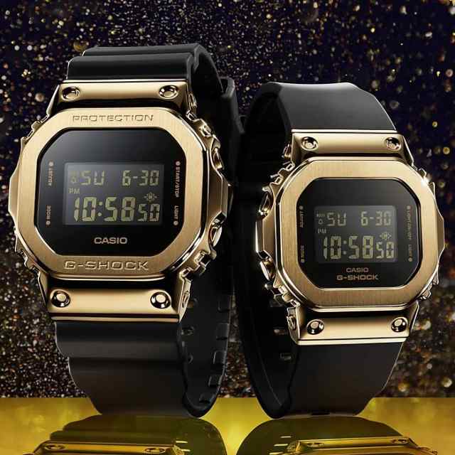 CASIO/G-SHOCK【カシオ/Gショック】メンズ腕時計 ベーシックメタルケースモデル Sサイズ ブラック/ゴールド GM-S5600GB-1JF(国内正規品)の通販はau  PAY マーケット - BRIGHT | au PAY マーケット－通販サイト