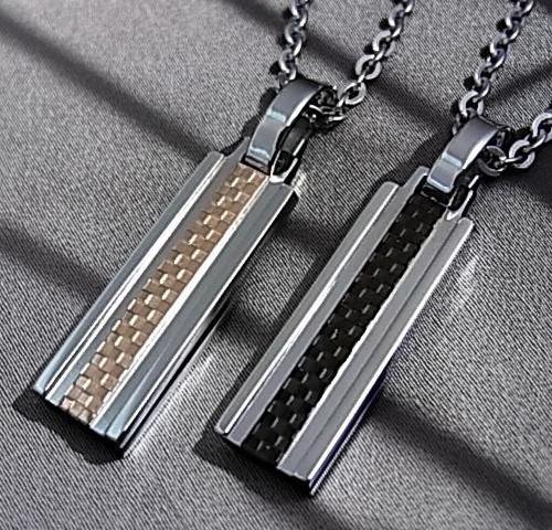 LION HEART/ライオンハート【ステンレスアクセ】ペアネックレス プレートタグ ステンレスネックレス　04N141SM/04N141SL（送料無料）