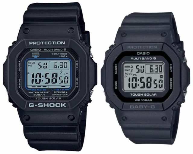 カシオ/G-SHOCK【CASIO/BABY-G】ペアウォッチ ソーラー電波腕時計 ...