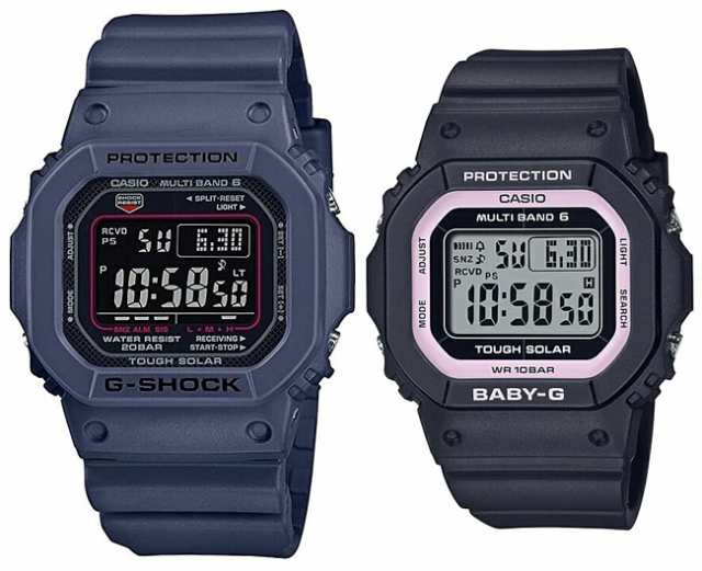 カシオ/G-SHOCK【CASIO/BABY-G】ペアウォッチ ソーラー電波腕時計 ネイビー/ブラック【国内正規品】GW-M5610U-2JF/BGD-5650-1BJFの通販はau  PAY マーケット - BRIGHT | au PAY マーケット－通販サイト