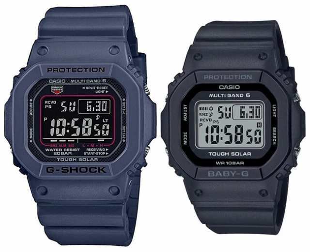 カシオ/G-SHOCK【CASIO/BABY-G】ペアウォッチ ソーラー電波腕時計 ネイビー/ブラック【国内正規品】GW-M5610U -2JF/BGD-5650-1JFの通販はau PAY マーケット - BRIGHT | au PAY マーケット－通販サイト