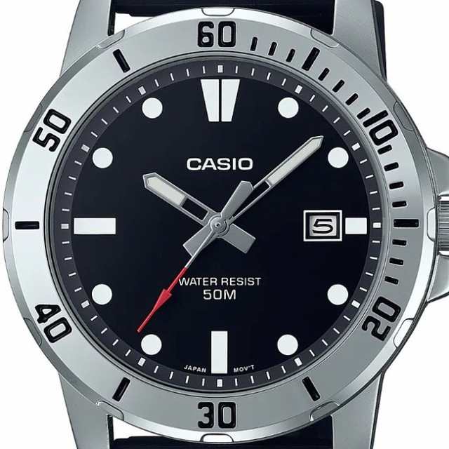 CASIO【カシオ】スタンダード メンズ腕時計 ブラック文字盤