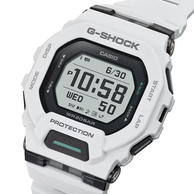 CASIO/G-SHOCK【カシオ/Gショック】ジースクワット スマホリンク デジタルモデル メンズ腕時計 ホワイト【国内正規品】GBD-200-7JF