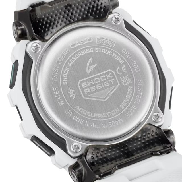 CASIO/G-SHOCK【カシオ/Gショック】ジースクワット スマホリンク デジタルモデル メンズ腕時計 ホワイト【国内正規品】GBD-200-7JF_3