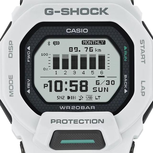 CASIO/G-SHOCK【カシオ/Gショック】ジースクワット スマホリンク デジタルモデル メンズ腕時計 ホワイト【国内正規品】GBD-200-7JF_4