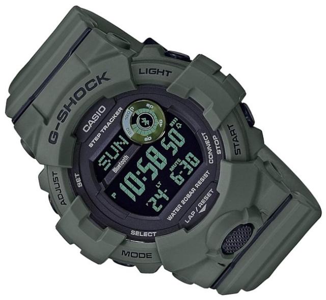 CASIO/G-SHOCK【カシオ/Gショック】ジースクワット スマホリンク デジタルモデル メンズ腕時計 グリーン GBD-800UC-3 海外モデル_1