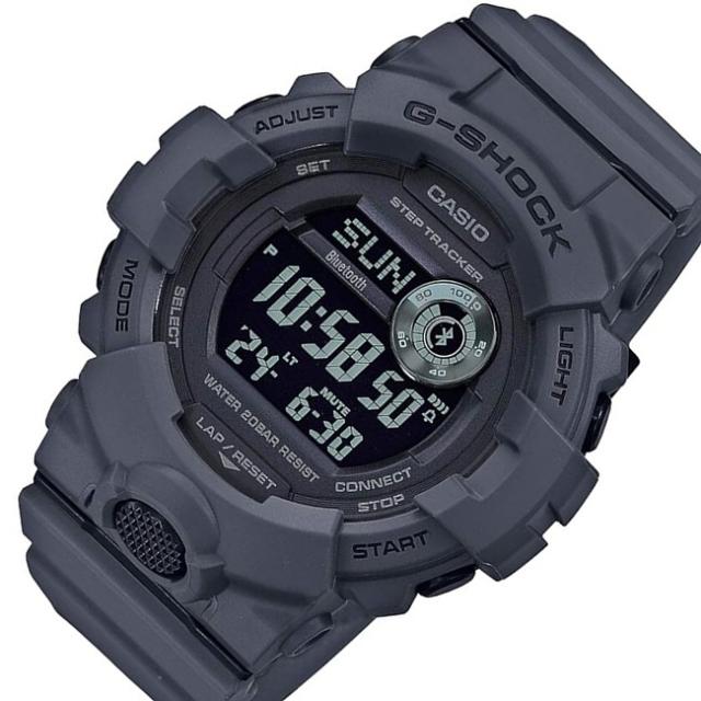 CASIO/G-SHOCK【カシオ/Gショック】ジースクワット スマホリンク デジタルモデル メンズ腕時計 グレー GBD-800UC-8 海外モデル