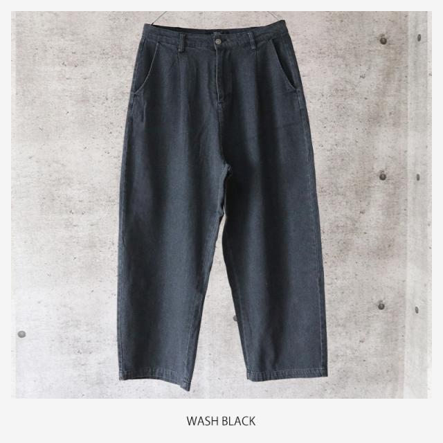 ワイドパンツ デニム メンズ デニムワイドパンツ パンツ シェフパンツ サルエル ガウチョ ジーンズ メンズ ジーパン ビッグシルエット ビの通販はau Pay マーケット Valletta バレッタ