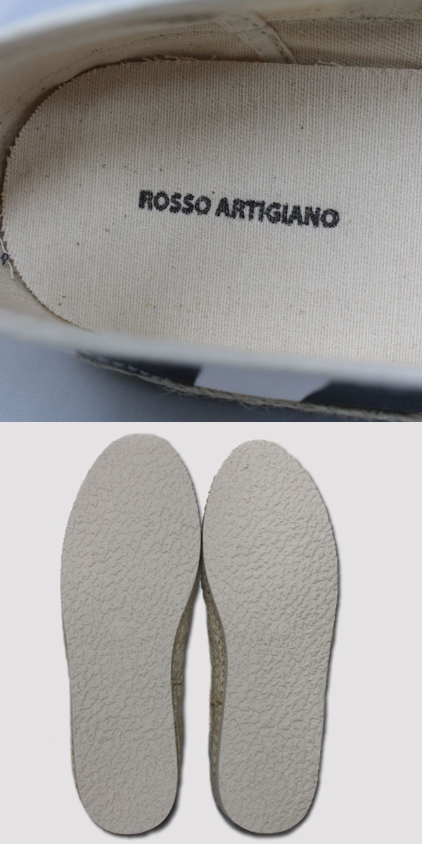 ROSSO ARTIGIANO(ロッソアルティジャーノ) エスパドリーユ スリッポン エスパドリュー シューズ ROSSO ARTIGIANO(ロッソアルティジャーノ) エスパドリーユ スリッポン