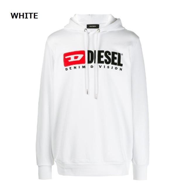 SALE セール DIESEL ディーゼル S-DIVISION SWEAT-SHIRT パーカー フーディー メンズ ブランド 長袖 ロゴ カジュアル ブラック ホワイト グレー ギフト プレゼント_1