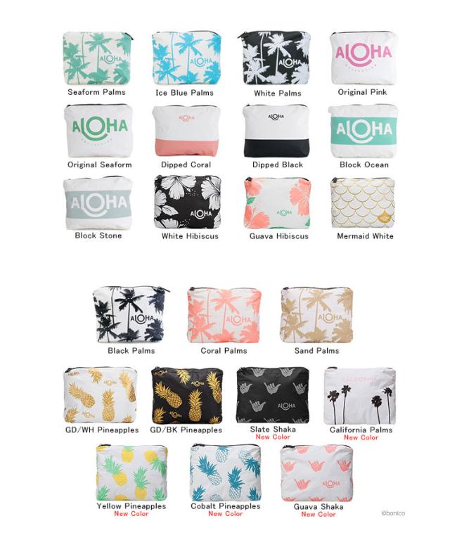 Aloha パームツリー柄 ポーチ スプラッシュプルーフ Aloha Collection X Splash Hibiscus small pouch – Splash! Hawaii