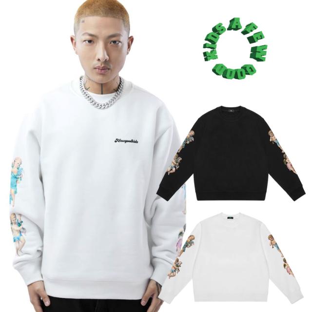 【正規品】A FEW GOOD KIDS アフュードグッドキッズ AFGK エンジェル スウェット トレーナー angel mickaek ミカエル スウエット スエット 裏起毛 冬 メンズ ドンケア ブランドの通販は