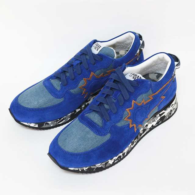 URBAN SUN アーバンサン スニーカー メンズ andre121 BLUE ブルー ローカット スニーカー イタリア_1