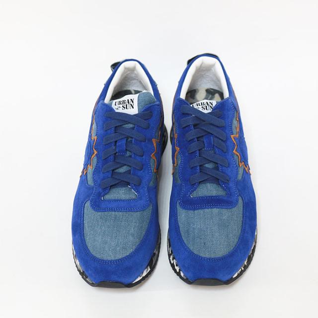 URBAN SUN アーバンサン スニーカー メンズ andre121 BLUE ブルー ローカット スニーカー イタリア_2