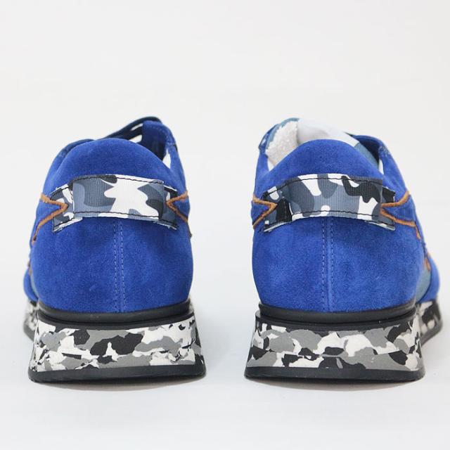 URBAN SUN アーバンサン スニーカー メンズ andre121 BLUE ブルー ローカット スニーカー イタリア_4