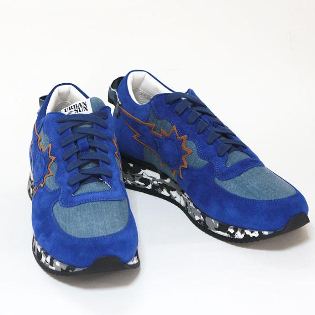 URBAN SUN アーバンサン スニーカー メンズ andre121 BLUE ブルー ローカット スニーカー イタリア_5