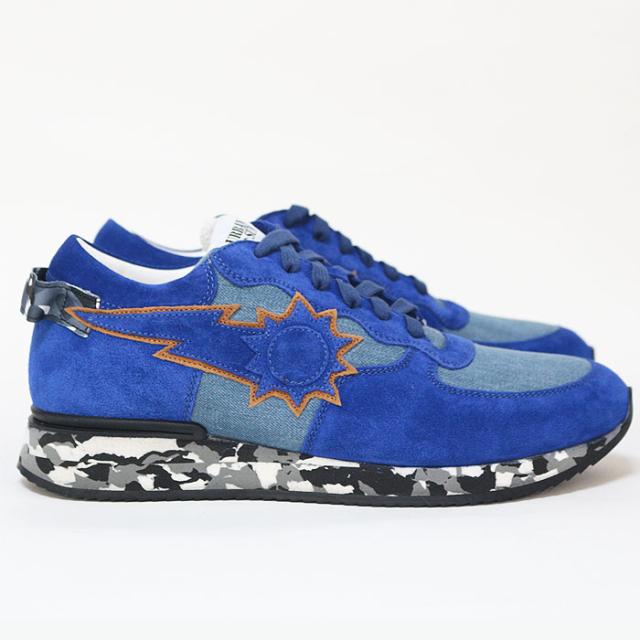 URBAN SUN アーバンサン スニーカー メンズ andre121 BLUE ブルー ローカット スニーカー イタリア_6