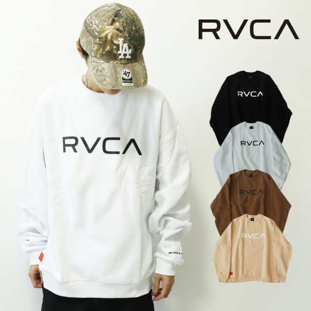 RVCA ルーカ メンズ BIG RVCA CR トレーナー スウェット 裏起毛 ロゴ ベーシック レディース トップス カジュアル 部屋着 ルームウェア