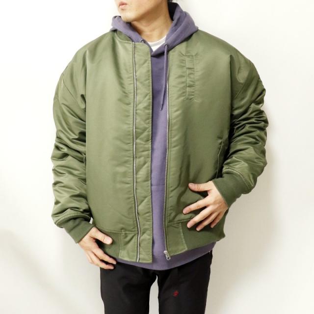 RVCA（ルーカ）BACK RVCA MA-1 ジャケット リバーシブル バックロゴ カジュアル ミリタリー ストリート カーキ モス アウター 秋冬 ギフト_1