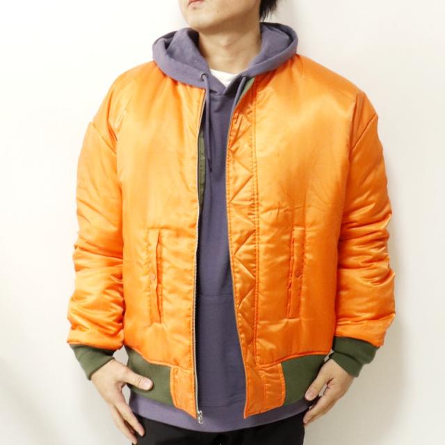 RVCA（ルーカ）BACK RVCA MA-1 ジャケット リバーシブル バックロゴ カジュアル ミリタリー ストリート カーキ モス アウター 秋冬 ギフト_4