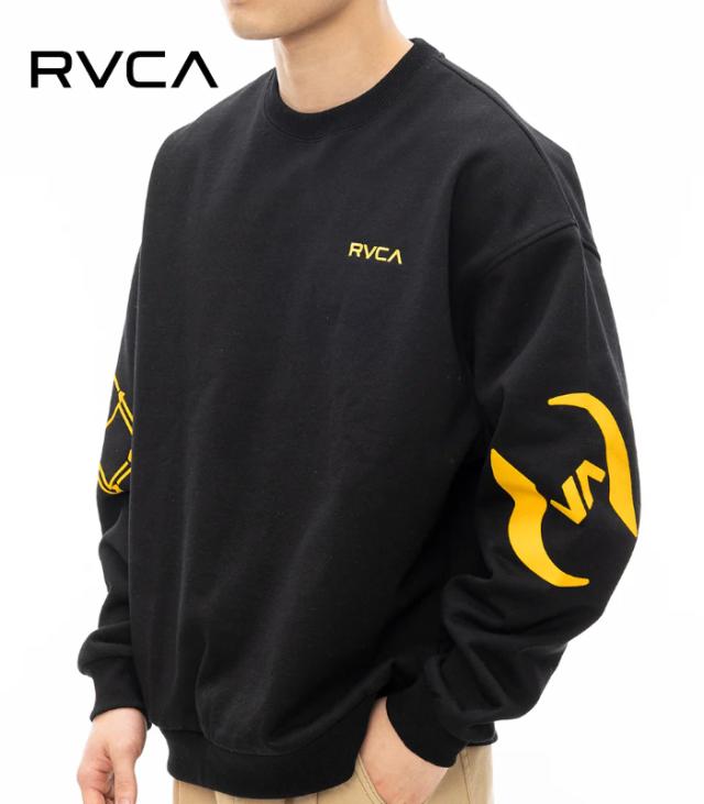 RVCA ルーカ STACKHOUSE CR トレーナー ユニセックス スウェット 長袖 カジュアル ストリート オーバーサイズ ルーズシルエット