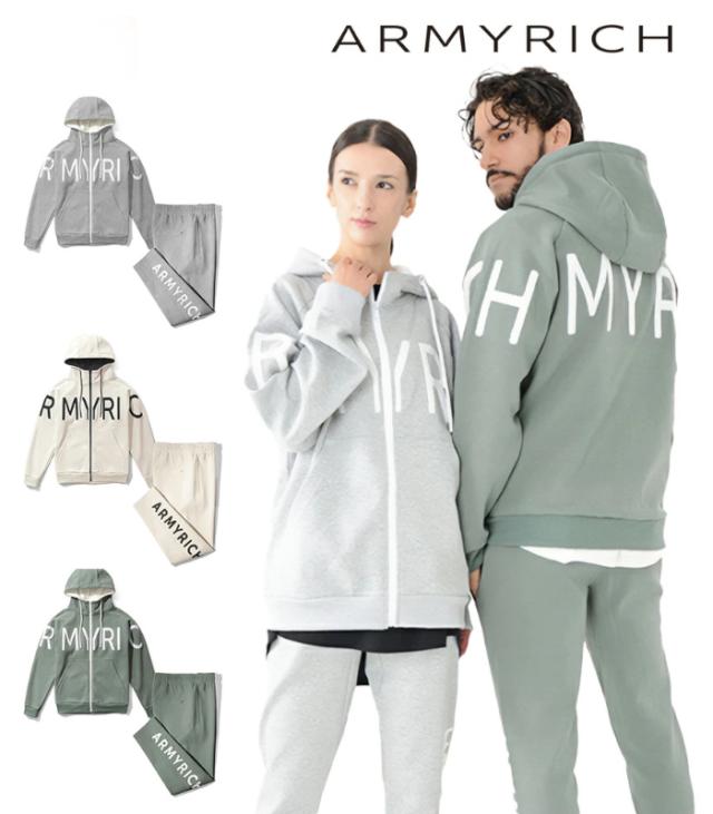 ARMYRICH アーミーリッチ セットアップ サガラ刺繍 メンズ ジャージ 上下セット スポーツ トレーニング ジム ルームウェア 部屋着