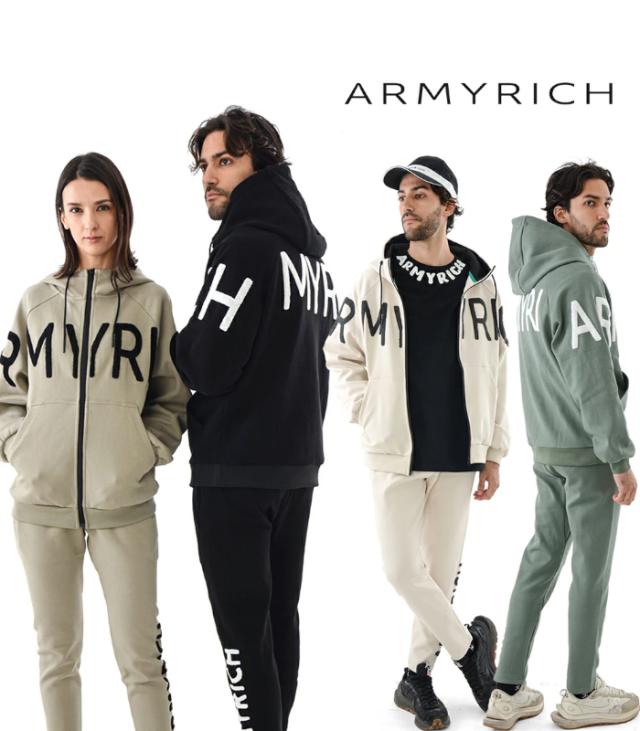 ARMYRICH アーミーリッチ セットアップ サガラ刺繍 メンズ ジャージ 上下セット スポーツ トレーニング ジム ルームウェア 部屋着