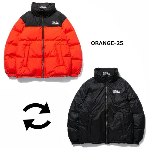 FIRST DOWN ファーストダウン バブルダウンジャケット リバーシブル BUBBLE DOWN JACKET アウター 防寒 冬 ユニセックス カジュアル スポーツの通販は