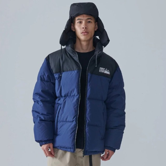 FIRST DOWN ファーストダウン バブルダウンジャケット リバーシブル BUBBLE DOWN JACKET アウター 防寒 冬 ユニセックス  カジュアル スポ｜au PAY マーケット